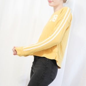 GRAYSON THREADS YELLOW GRAPHIC SWEATSHIRT